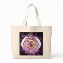 Third-Eye Chakra Jumbo Tote Bags