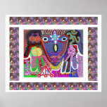 Third Eye Sixth Sense - Om Mantra & Reiki Symbols Print