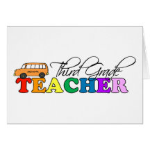 Third Grade Teacher Cards