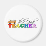 Third Grade Teacher Fridge Magnets