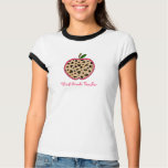 Third Grade Teacher Leopard Print Apple t-shirts