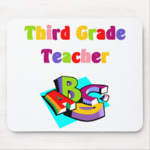 Third Grade Teacher Mouse Pad