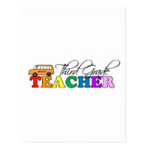 Third Grade Teacher Postcard