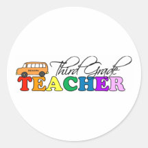 Third Grade Teacher Stickers