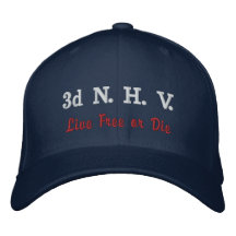 Third New Hampshire Volunteers Hat Embroidered Baseball Caps