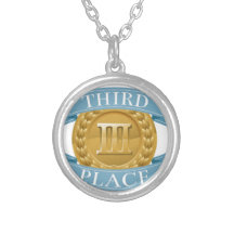 Third place bronze medal pendant