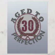 Thirty  and aged to Perfection Birthday Full Color Flyer