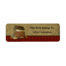 This Antique Book Belongs To You Custom Return Address Labels