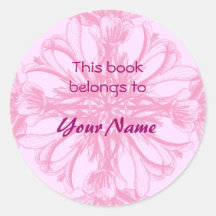This Book Belongs To Flower Stickers