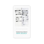 "This Book Belongs To" Label
