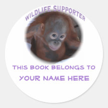 "This book belongs to" label Sticker