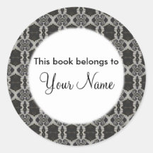 This book belongs to... round stickers