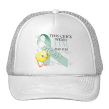 This Chick Wears Teal for her Mom Trucker Hat