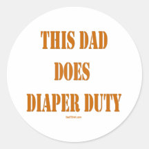 THIS DAD DOES DIAPER DUTY STICKER