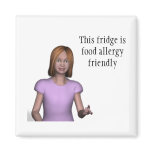 This fridge is food allergy friendly magnets