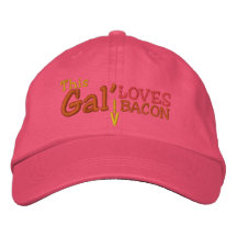 This Gal' Loves Bacon Embroidered Hats