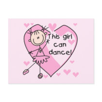 This Girl Can Dance T-shirts and Gifts Postcard