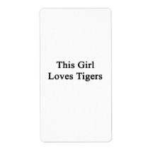This Girl Loves Tigers Labels
