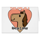 This Girls Is a Horse Lover Card