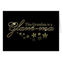 This Grandma is a Glam-ma Greeting Cards