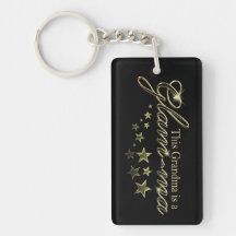 This Grandma is a Glam-ma Rectangular Acrylic Key Chains