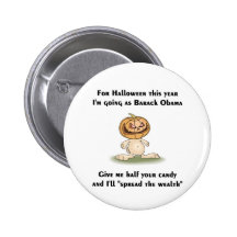 This Halloween I'm going as Barack Obama Buttons