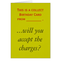 This is a collect Birthday Card from _______ ,,...