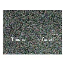 this is a funeral postcards