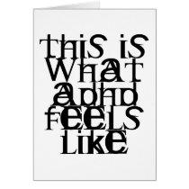 This is ADHD Greeting Card
