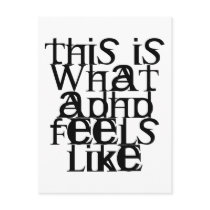 This is ADHD Postcard