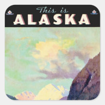 This is Alaska Square Stickers