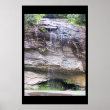 This is Bridal Veil Falls in NC Mountains. Print