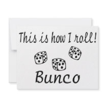 This Is How I Roll Bunco Personalized Announcement