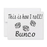 This Is How I Roll Bunco invitations