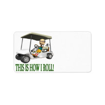 This Is How I Roll Personalized Address Label