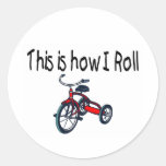 This Is How I Roll (Red Tricycle) Stickers