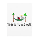 This Is How I Roll Sleeping Santa Postcards