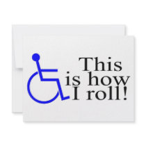 This Is How I Roll Wheelchair Personalized Announcement