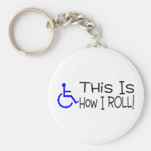 This Is How I Roll Wheelchair Key Chain