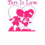 This Is Love Boy & Girl Kiss Valentines Day Design t-shirts