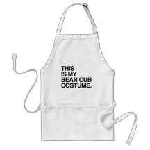 THIS IS MY BEAR CUB COSTUME APRONS