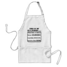 This Is My Gun Permit Apron