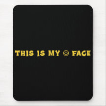This is my happy face 2 mouse pads