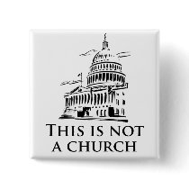 this is not a church pinback button