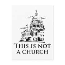 this is not a church postcards