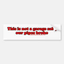 This Is Not A Garage Sale T Bumper Stickers