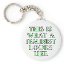 This is what a feminist looks like keychain