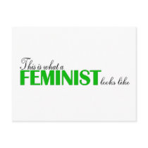 This Is What A Feminist Looks Like Post Card