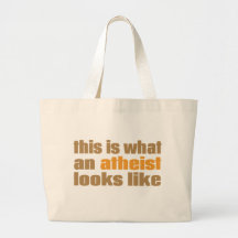 This is what an atheist looks like canvas bag