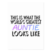 This Is What The World's Greatest Auntie (2) Postcard